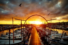 harbor-blanes-docks-sunset